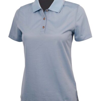 Women's Micro Stripe Polo Shirt from Charles River Apparel