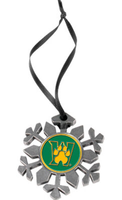 Wright State Raiders Snowflake Ornament (Set of 2)