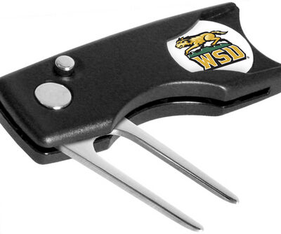 Wright State Raiders Spring Action Divot Tool with Golf Ball Marker (Set of 2)