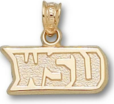 Wright State Raiders "WSU" Pendant - 10KT Gold Jewelry