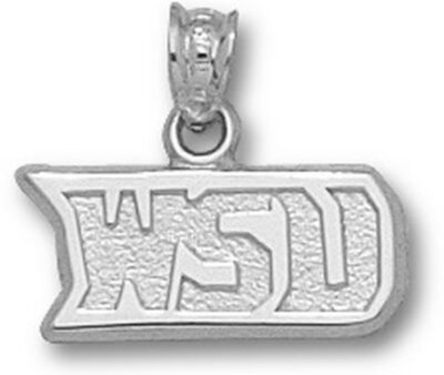 Wright State Raiders "WSU" Pendant - Sterling Silver Jewelry