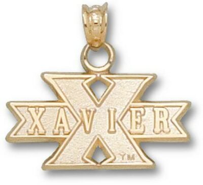 Xavier Musketeers "Xavier in X" Pendant - 10KT Gold Jewelry