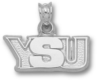 Youngstown State Penguins "YSU" Pendant - Sterling Silver Jewelry