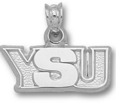 Youngstown State Penguins "YSU" Pendant - Sterling Silver Jewelry